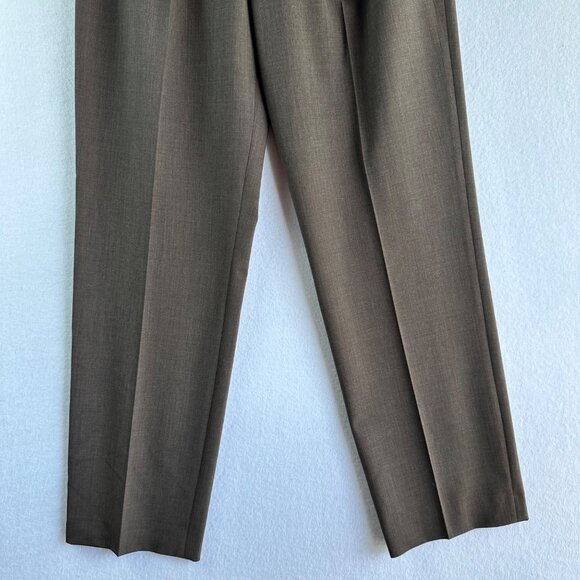 ❌SOLD❌ Escada Pants Womens Size 40 Medium Brown Tan New Wool High Waisted - Picture 4 of 11